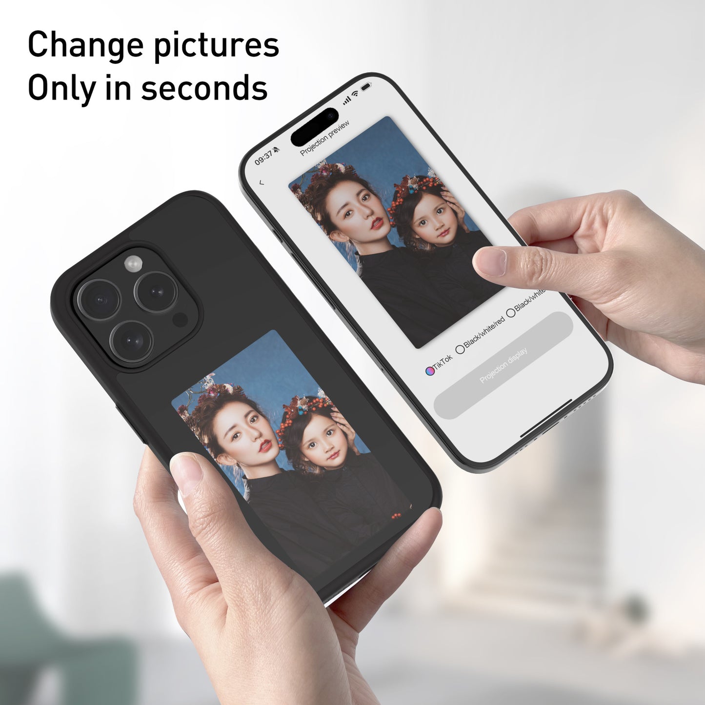 E-ink NFC Smart Screen Phone case